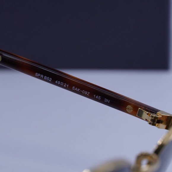 Prada PRB52S 5AK09Z Round Sunglasses – Gold\\Brown main image 9